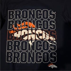 New NFL Broncos Kids Long Sleeve Shirt 7/8